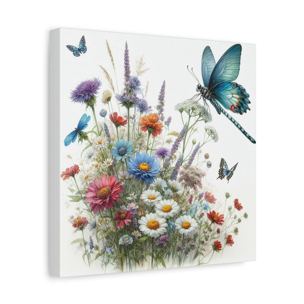 Wildflower & Butterfly Canvas Art