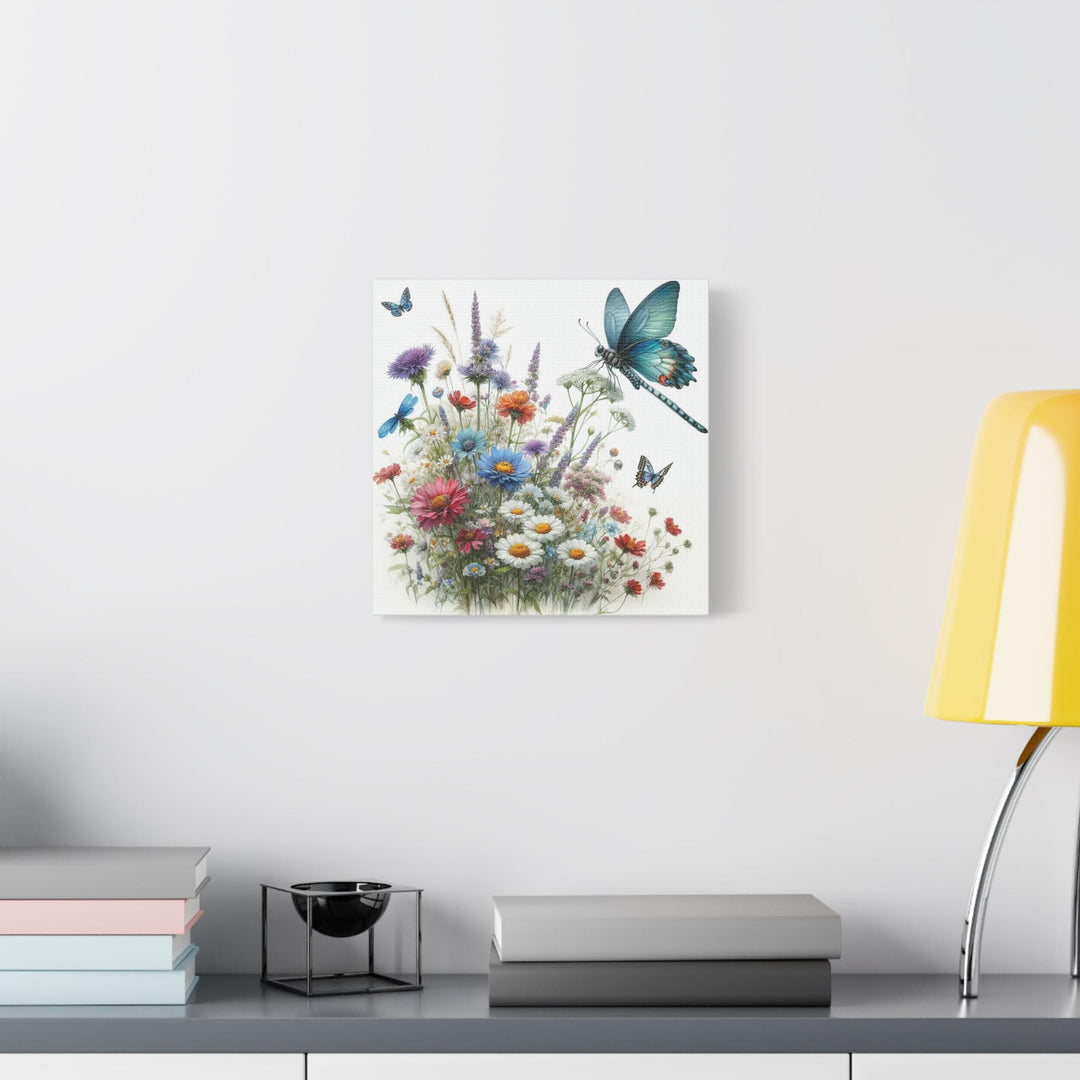 Wildflower &amp; Butterfly Canvas Art
