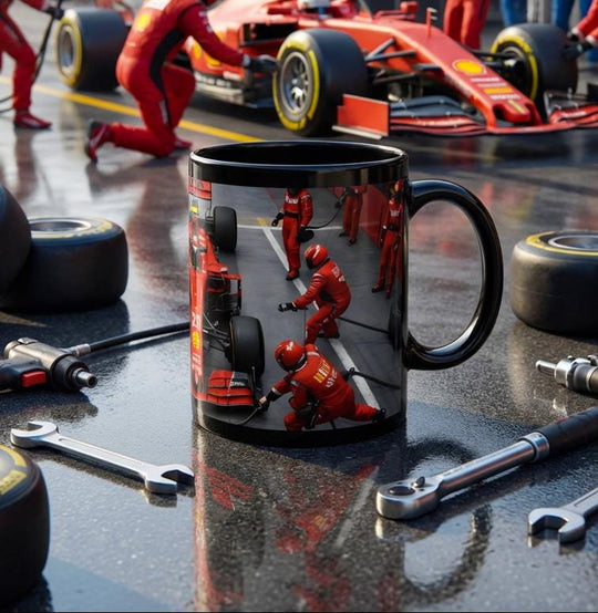 Formula 1 Racing Mug: Motorsport Fan Gift, Race Day Coffee Mug