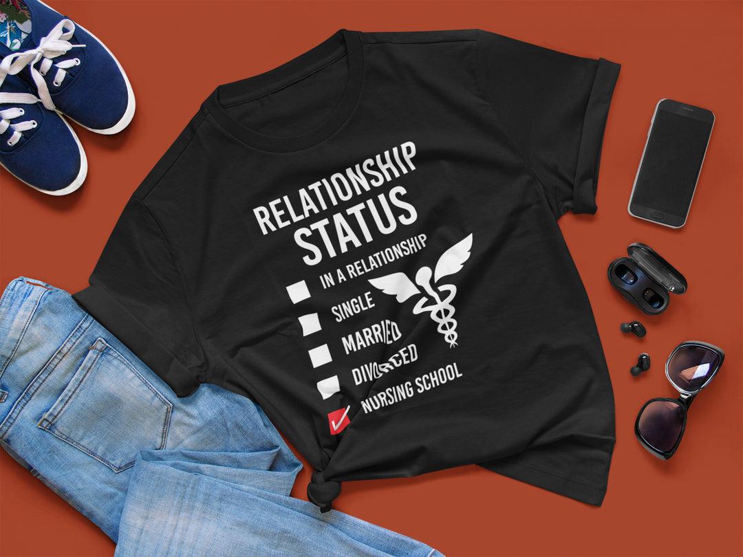 Black t-shirt with &