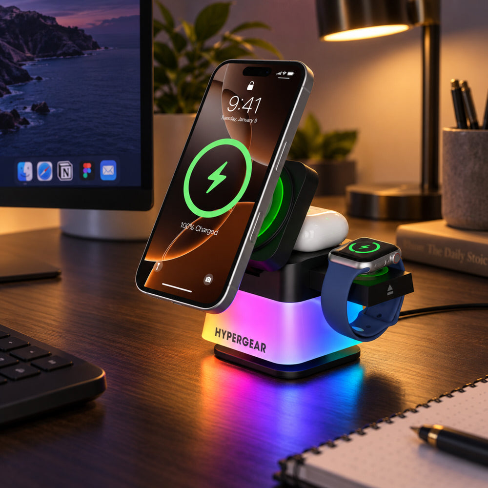 PowerFold Cube RGB 3-in-1 Wireless Charge