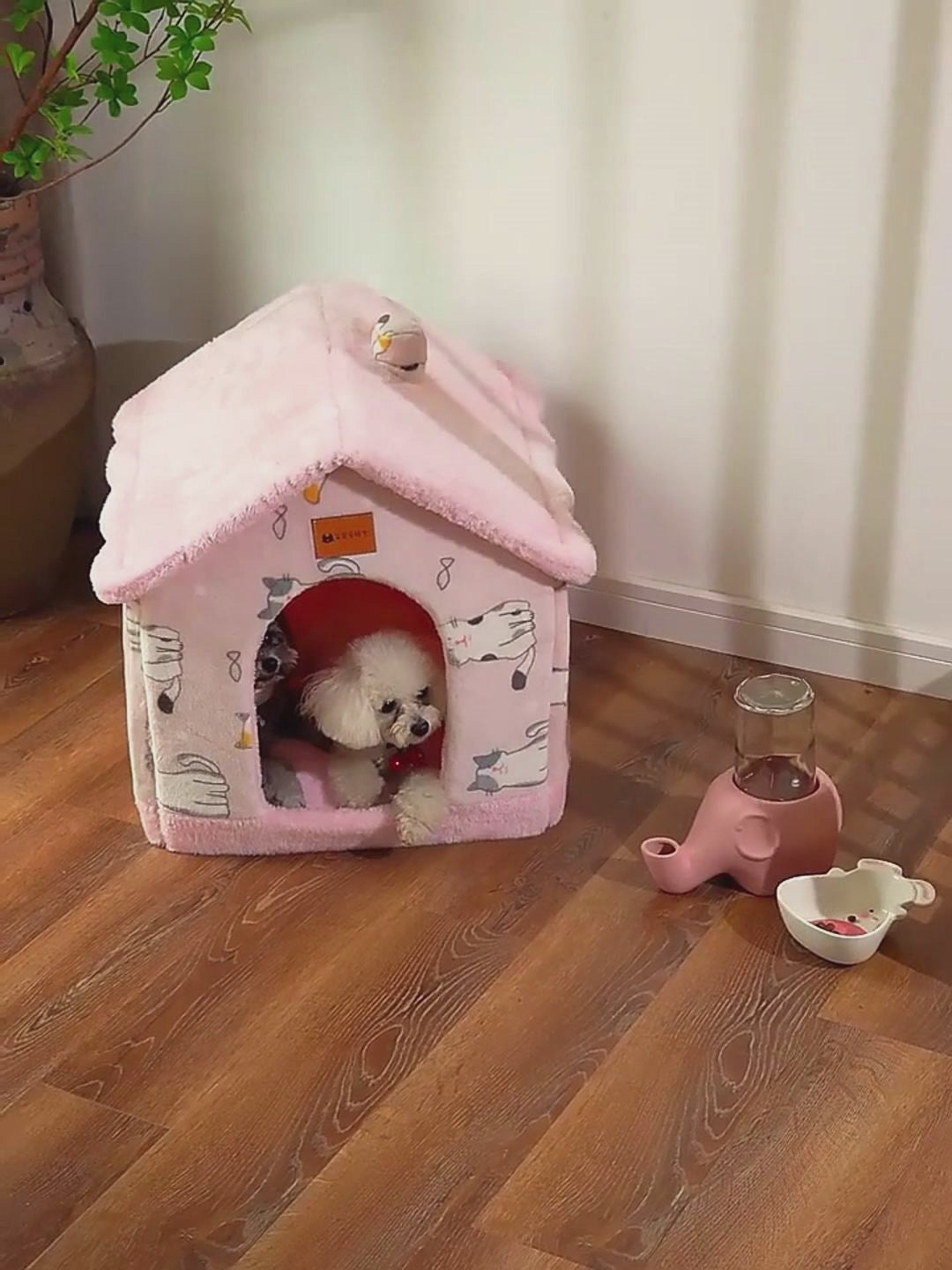 Plush Cozy Foldable Pet House