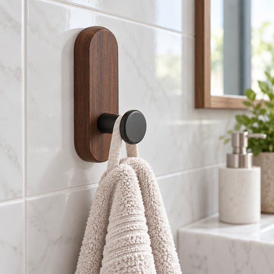 Self-Adhesive Wood Wall Hook
