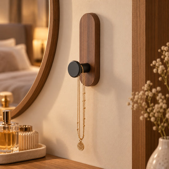 Self-Adhesive Wood Wall Hook