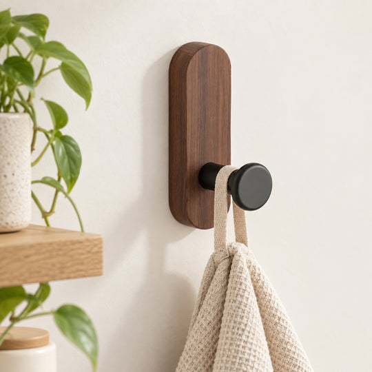 Self-Adhesive Wood Wall Hook